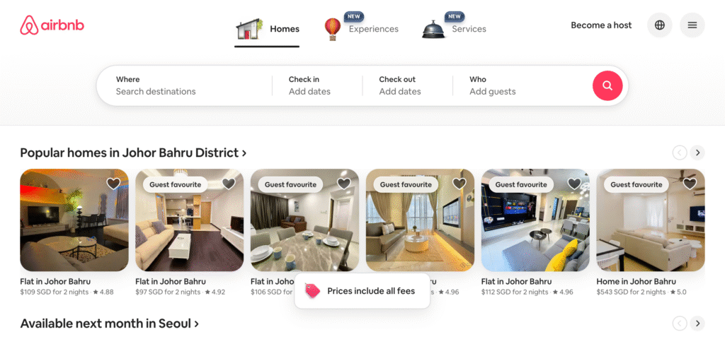 homepage design inspiration